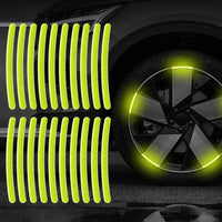 Car Wheel Hub Reflective Stripes - Safety Tire Warning Stickers for Night Driving Econic Blanks