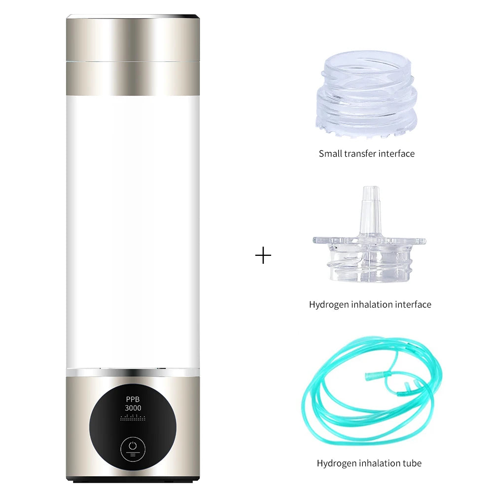 BlueVida New 8th Generation Nano Hydrogen Water Generator Bottle DuPont SPE/PEM Water Hydrogenator With H2 Inhaler-Touch Button Quick Pick Grocers