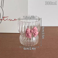 Glasses Cup Transparent Water Bottle Tumbler Whiskey Glass Drinkware Coffee Milk Juice Mug Cup Kitchen Accessory Stripe Cups 텀블러 Quick Pick Grocers