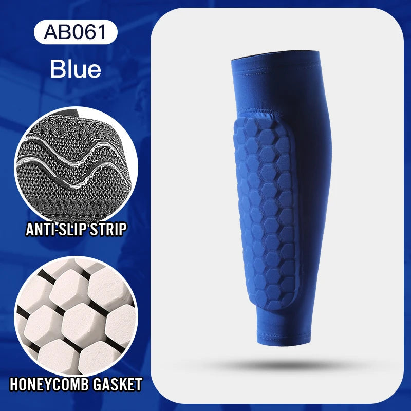 1Pcs Football Shin Guard Socks Sleeves with Foam,Calf Compression Sleeve Honeycomb Pads,Sports Legging & Soccer Equipment Quick Pick Grocers