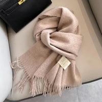 Winter Narrow Scarf 28 Color 100% Wool Scarf Hot Selling Solid Color Scarf Men's and Women's Universal Warm and Cold proof Scarf Quick Pick Grocers