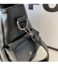 Soft Interior Compartment Shoulder Bags 2026 High Quality Contrasting Colors Bags for Women Fashion Zipper Pu Women's Handbags Quick Pick Grocers