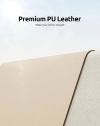 Large Mouse Pad,Office Desk Mat, Leather Desk Pad Protector, Non-Slip PU Leather Desk Blotter, Laptop Desk Pad Econic Blanks