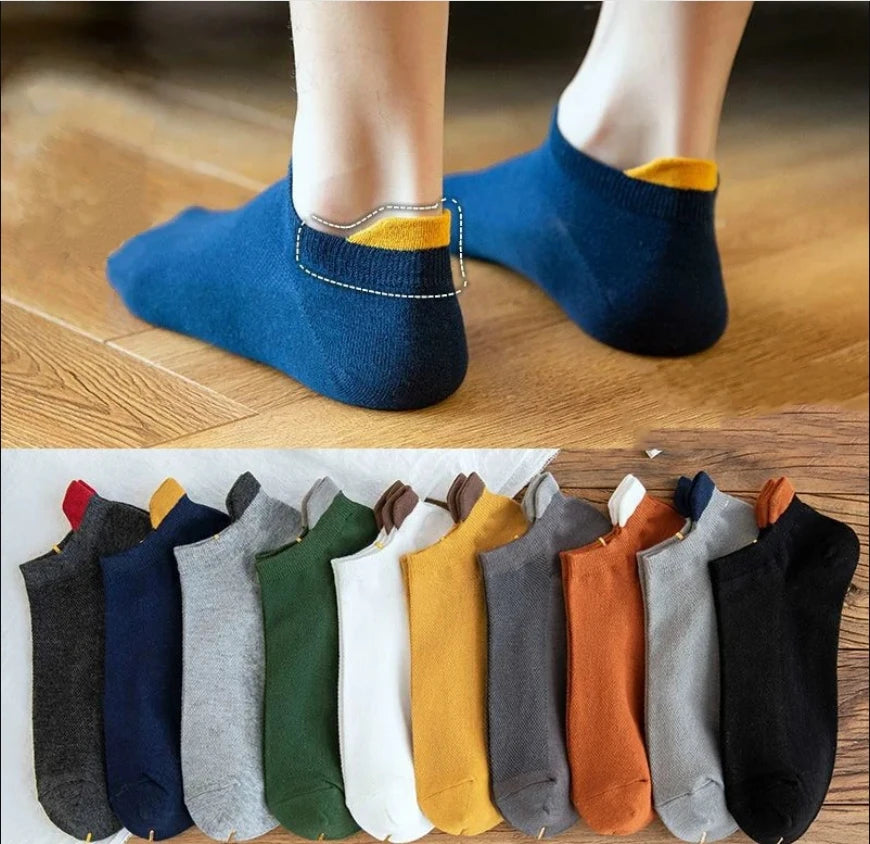 10/5/3MEN'S Mid-calf Socks Cotton Socks for All Seasons, Solid Colour and Versatile Econic Blanks
