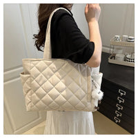Rectangular Large Capacity Single Shoulder Bag for Commuting To Work Korean Style Women's Tote Bag Lightweight Casual Handbag Quick Pick Grocers