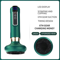 Tricolor Electric Massager GuaSha Anti Cellulite Vacuum Suction Cup Beauty Health Scraping Infrared Heat Slimming Massage Thera Quick Pick Grocers