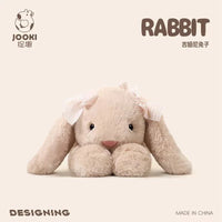 35cm New Simulated Shy Rabbit Doll Stuffed Plush Toy Cartoon Anime Cute Pillow Pillow Pillow Children's Birthday Gift Fun Doll Econic Blanks