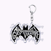 Cute Lgbt Halloween Keychain for Accessories Bag Gay Pride Lgbtq Spooky Ghost Lesbian Keyring Jewelry Rainbow Fans Friends Gifts Quick Pick Grocers