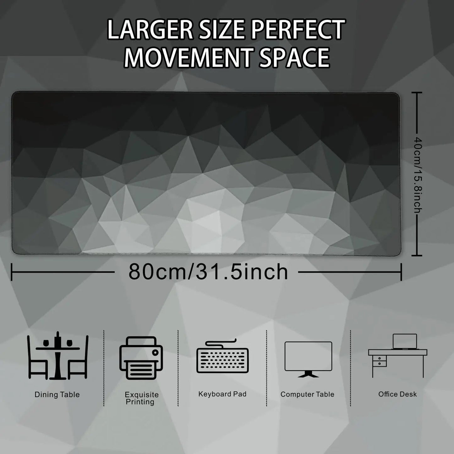 1PC Large Mouse Pads For Desk, Gaming Mouse Pad, Mouse Pad with Stitched Edges and Non-Slip Rubber Base, Extended And Thickened Quick Pick Grocers