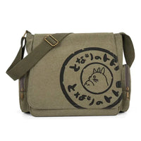 Vintage Cartoon Canvas Messenger Bag – Large Capacity Tote Handbag Econic Blanks