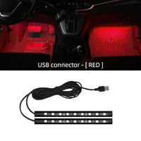 2-in-1 LED Car Neon Interior Light – USB & Cigarette Lighter Footwell Ambient Light, Car Backlight Atmosphere Lamp Accessories Econic Blanks