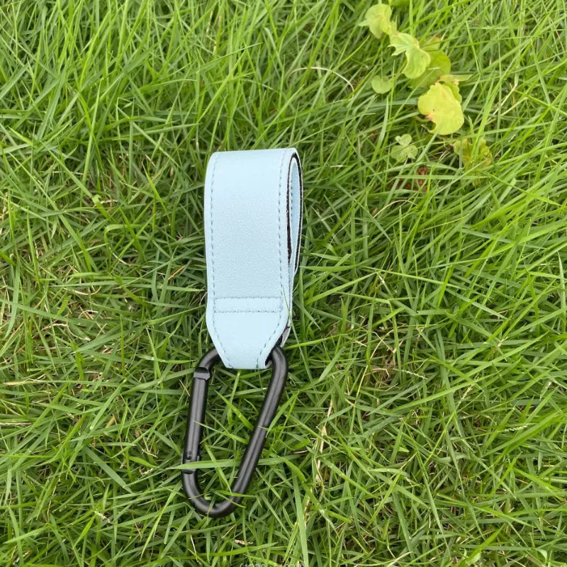 Baby Stroller Hook Fashion PU Leather Adjustable Pram Hook Cart Organizer Diaper Bag Hanger Children Boy Girl Travel Accessories Purest Peak