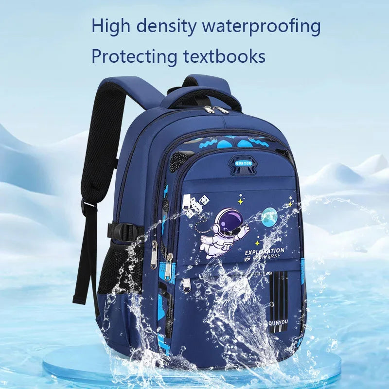 Kids Backpack Children School Bags for Boys Astronaut School Backpack Waterproof Primary Book Bag Mochila Infantil Purest Peak