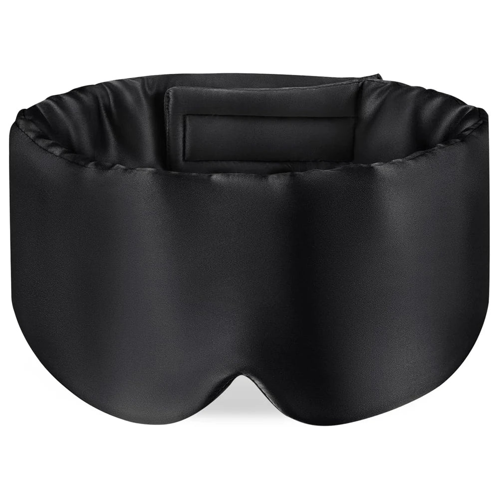 100% Mulberry Silk Sleeping Mask Eyepatch Blocking Light Eyemask Soft Padded Travel Sleeping Aid for Sleep Patch Slaapmasker Purest Peak