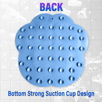 New Bathroom Use Silicone Non-slip Foot Basin Cleaning Pad, with Suction Cup for Exfoliation Shower Head Massage Bath Brush Quick Pick Grocers