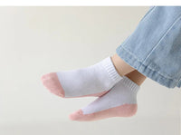 5 Pairs/Lot 2023 New Summer Children Socks Cotton Kids Fashion Black White Gray For 1-12 Years Teen Student Baby Girl Boy Socks Quick Pick Grocers