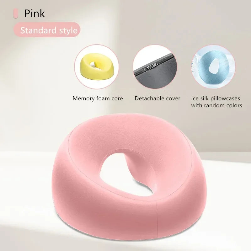 Face Down Pillow Desk Nap Pillow Prone Resting Comfort Memory Foam Ergonomics Home Massage Headrest for Beauty Salon Econic Blanks