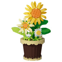 Building block flower potted plant assembly toy decoration micro particle plant potted plant children's toy gift Econic Blanks