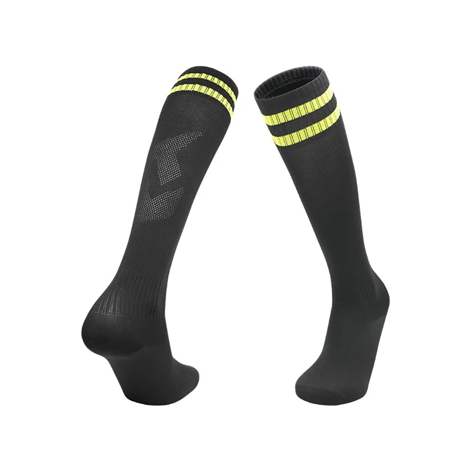 Loogdeel Football Socks Long Tube Knee Cotton Adults Children Legging Stockings Non-slip Soccer Baseball Running Sports Socks Quick Pick Grocers