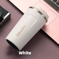 380/510ml Stainless Steel Coffee Cup Travel Thermal Mug Leak-Proof Thermos Bottle Tea Coffee Mug Office Business Style Thermos Quick Pick Grocers