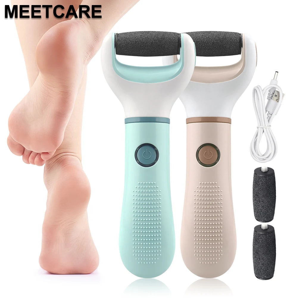 Electric Foot Grinder Dead Skin Remover Feet Scrubber Callus Pedicure Shaver Remove Dry Dead Cracked Safe Foot Care Repair Purest Peak