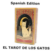 El Tarot De Los Gatos Cards 78 cartas del tarot Spanish Edition Cats Rule Earth Divination Deck Borad Playing Games Econic Blanks