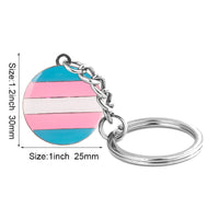 Progress Transgender Rainbow Pansexual pride Genderqueer pride Asexual Metal Key Ring Key Chain For Women Jewelry Quick Pick Grocers