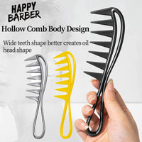 Antistatic Wide Teeth Retro Oil Head Comb Hair Styling Zoning Comb Detangle Curl Hair Comb Salon Hairdressing Tool For Men Woman Quick Pick Grocers