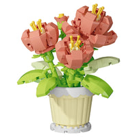 Building block flower potted plant assembly toy decoration micro particle plant potted plant children's toy gift Econic Blanks