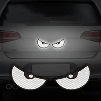 2pcs Car Demon Eye Reflective Stickers Motorcycle Improve Vehicle Visibility At Night And Driving Safety