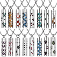 Long Strip Stainless Steel Aromatherapy Necklace Perfume Diffuser Essential Oil Diffuser Pendant Necklace Jewelry Accessories Econic Blanks