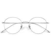 FIRADA Vintage Comfortable Eyeglasses Fashion Round Pure Titanium Eyewear Luxury Prescription Glasses Frame For Men Women ST1644 Econic Blanks