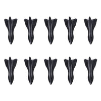 10Pcs Universal PU Rear Roof Shark Fins Spoiler Wing Kit Car Roof Spoiler Bumper Spoiler Shark Fin Diffuser Vortex Generator