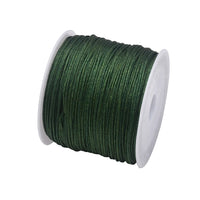 50Yds 0.8mm Crafts Nylon Cord For Jewelry Making Beading Braided Nylon Satin String for Bracelets Rattail Trim Chinese Knot Econic Blanks