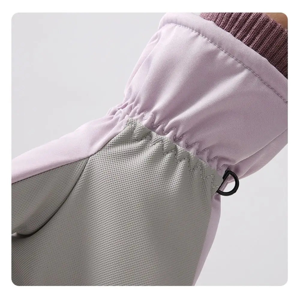 Winter Couple Ski Gloves Thickened Thermal Gloves Adjustable Close Non-slip Touch Screen Gloves Waterproof Cold-proof Quick Pick Grocers