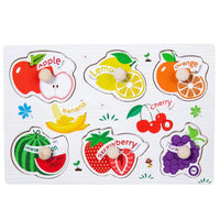 Baby Wooden Puzzles Montessori Toys 1 2 3 Years Toddler Toys Hand Grab Board Alphabet Number Cognition Learning Educational Toys Quick Pick Grocers