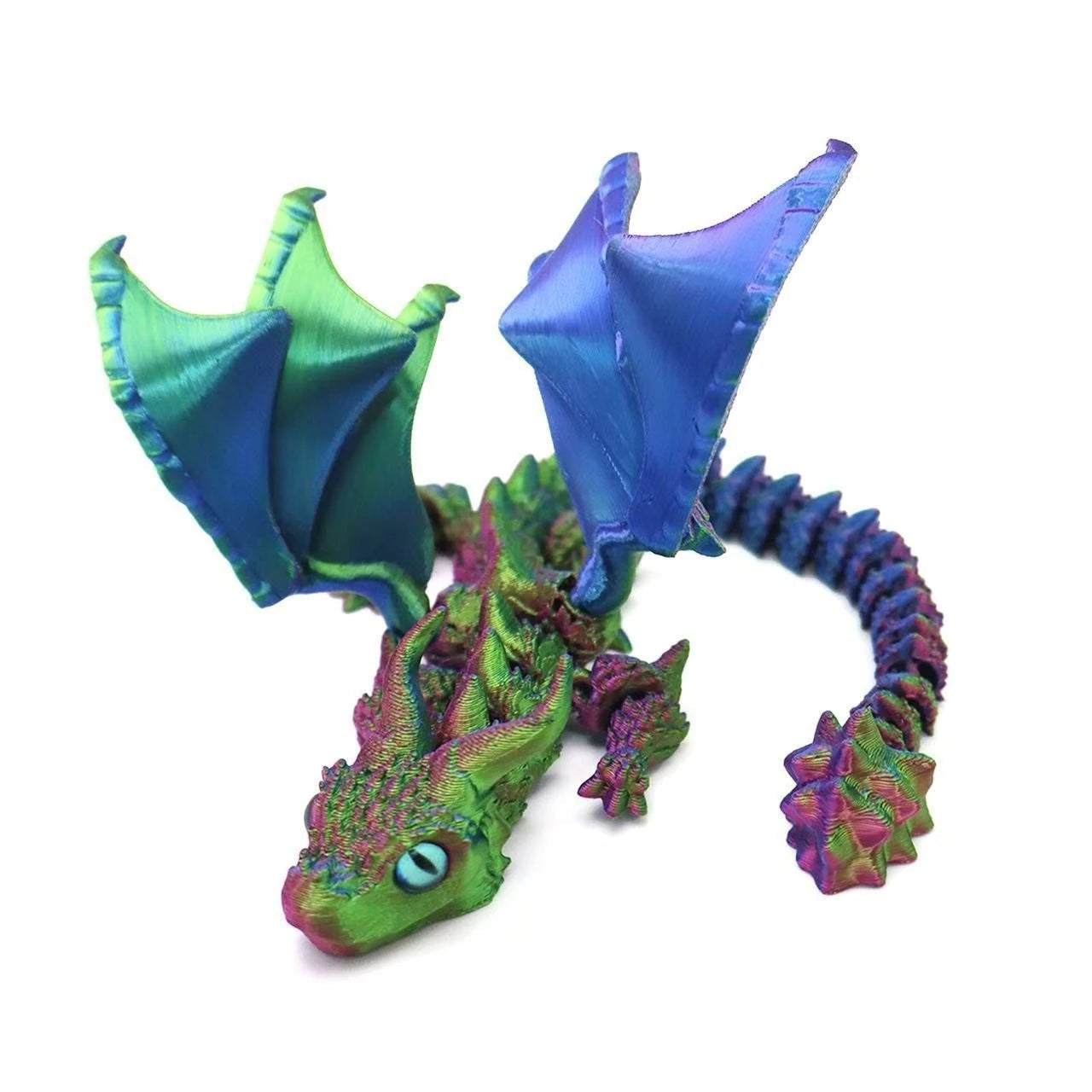 3D Printed Magic Dragon Movable Joint Fidget Toy Rotatable Articulated Office Desktop Ornament Adults Kid Toy Crafts Gift Quick Pick Grocers
