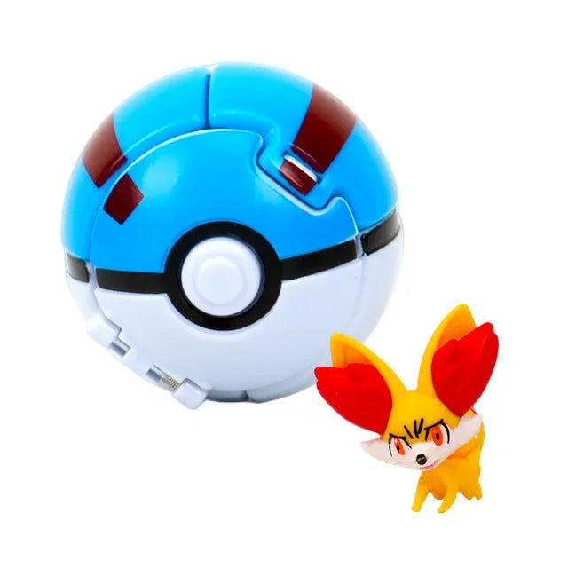 Pokemon Elf Ball Pokeball Anime Figure Cartoons Pikachu Charizard Piplup Kyogre Pocket Monster Pet Anime Action Model Toy Gifts Quick Pick Grocers