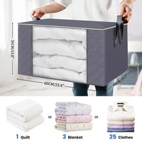 Large Capacity Clothes Storage Bag Foldable Blanket Storage Containers for Organizing Bedroom Closet Econic Blanks