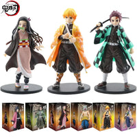 Anime Figure Demon Slayer Figures Kimetsu No Yaiba Doll Tanjiro Nezuko Zenitsu Figurine Inosuke Warrior Action Figure Model Toys Quick Pick Grocers