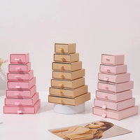 10pcs Paper Jewelry Gift Box For Ring Earrings Pendant Necklace Bracelet Stud Organizer Wedding Favors Jewellery Packaging Sack Purest Peak