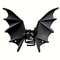 Gothic Bat Hair Clip Halloween Matte Black Gothic Punk-Style Animal Print Hairpin for Women, Elegant Party Hair Accessory Quick Pick Grocers
