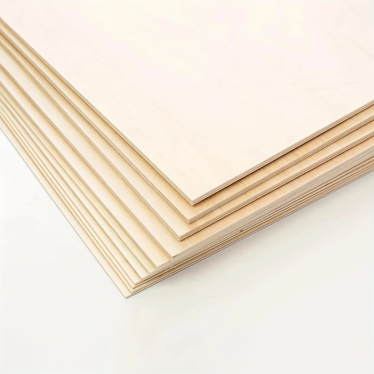 4Pcs/8pcs/15Pcs 6X4in/15X10cm Rectangle Unfinished Wood Sheets for Crafts House Aircraft Ship Boat Arts, DIY Wooden Econic Blanks