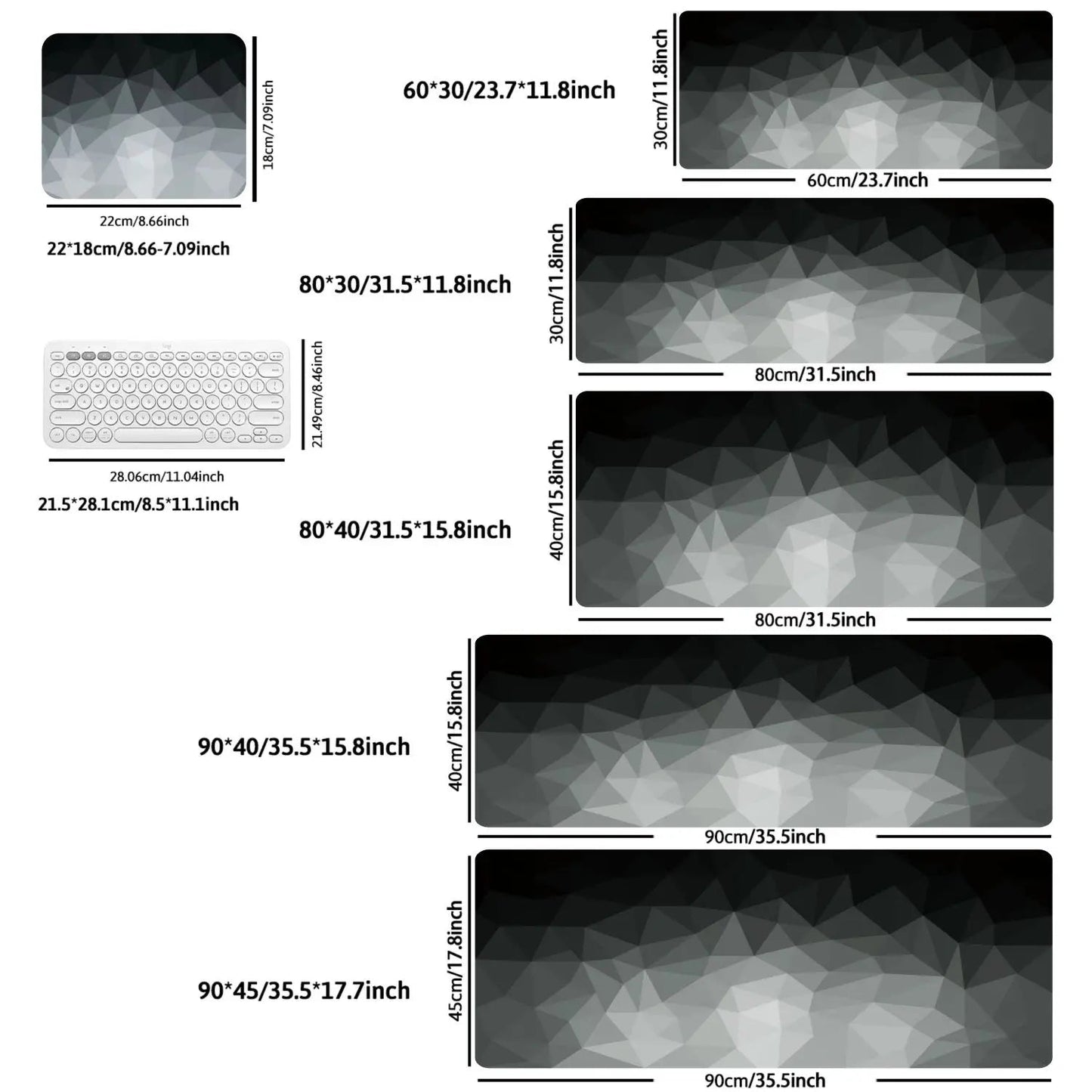 1PC Large Mouse Pads For Desk, Gaming Mouse Pad, Mouse Pad with Stitched Edges and Non-Slip Rubber Base, Extended And Thickened Quick Pick Grocers