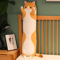 50/70/90/110/130cm Funny Joy Cute Soft Long Cat Plush Toys Pause Office Nap Pillow Bed Sleep Home Decor Doll for Kids Girl Gift Econic Blanks