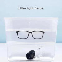 Super Light Comfortable Rubber Titanium Eyewear Square Glasses Frame Myopia Optical Prescription Glasses Frame Men and Women Econic Blanks