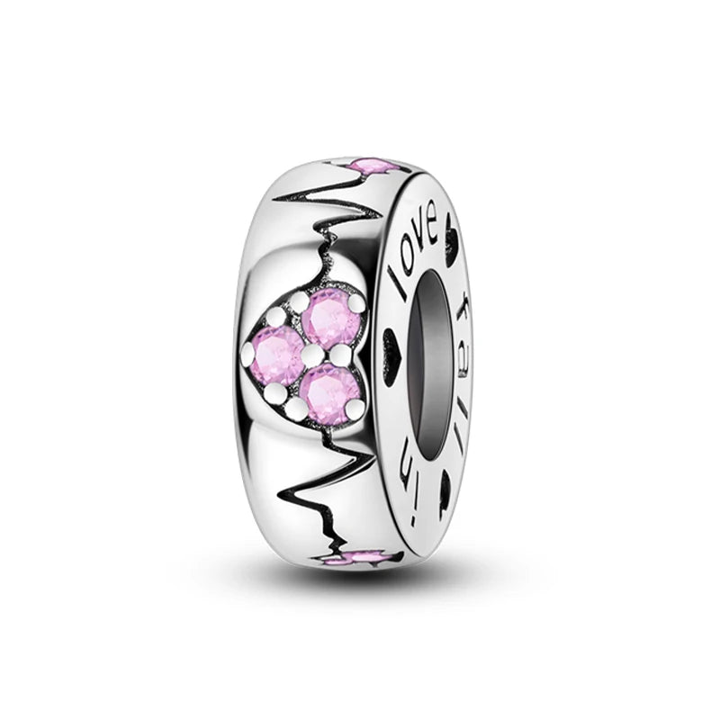 100% 925 Sterling Silver Rainbow Zircon Colorful Butterfly Dragon Shaped Silicone Stopper Charms Beads Fit DIY Bracelets Jewelry Econic Blanks