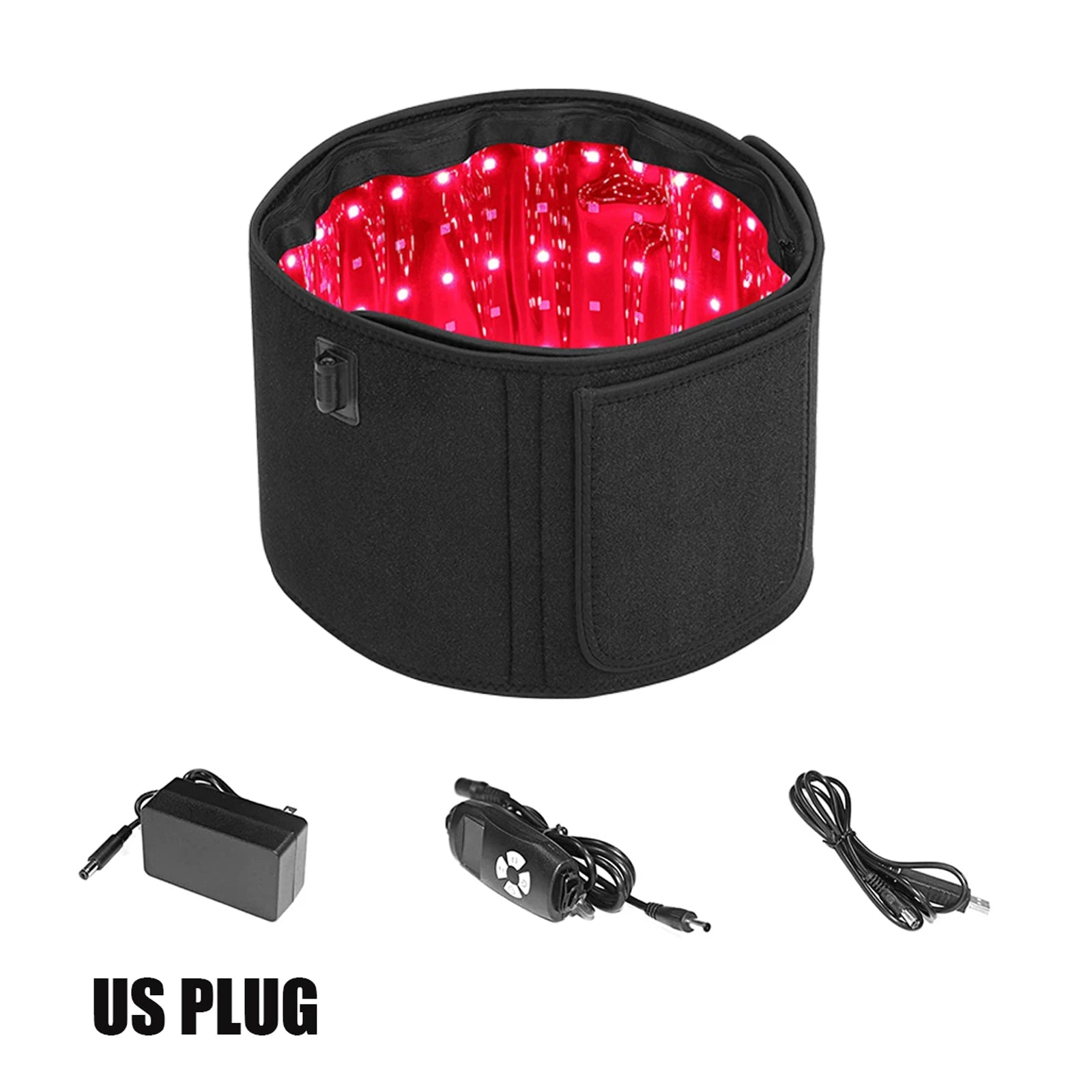 Red ＆Infrared Light Therapy Belt 850nm 660nm LED Beauty Devices fo Wrap Burn Fat Face Wrap Slimming  Waist Heat Pad Full Body Quick Pick Grocers