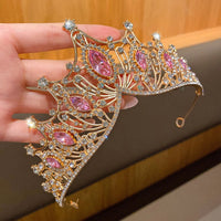 1 large crown fashionable temperament crown headband sweet wind hair accessory suitable for performances and birthdays Quick Pick Grocers