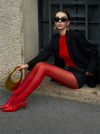 New Red Pantyhose Female Year Red Socks Tights Women Stockings Slim Lingerie Anti-hook Silk Velvet Wedding Bride's Leggings ## Quick Pick Grocers